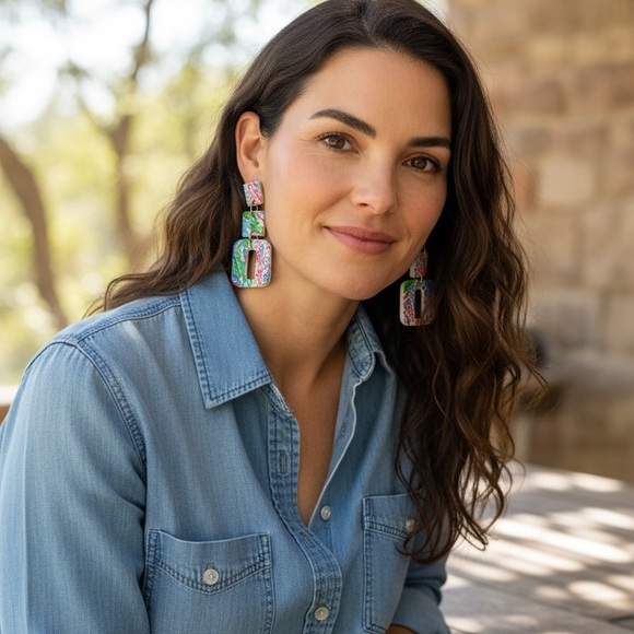 Lilly Pulitzer Jewelry - Lilly Pulitzer Multicolor Statement Earrings